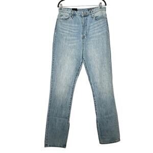 NWT BlankNYC The Cooper Long Slim Straight 100% Cotton Light Wash Denim Jeans 30